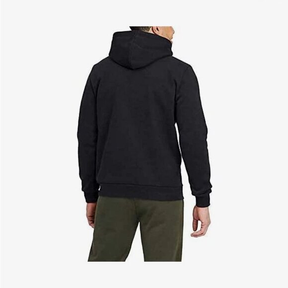 PUMA Men's Embossed Logo Classic Fleece Hoodie Sweatshirt - Black, Size Medium - Picture 4 of 9